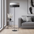 Golvlampa KARBON 1xE27/15W/230V svart/grå