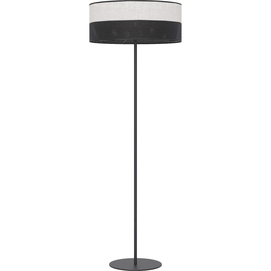 Golvlampa KARBON 1xE27/15W/230V svart/grå