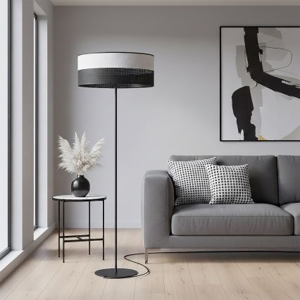 Golvlampa KARBON 1xE27/15W/230V svart/grå