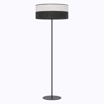 Golvlampa KARBON 1xE27/15W/230V svart/grå