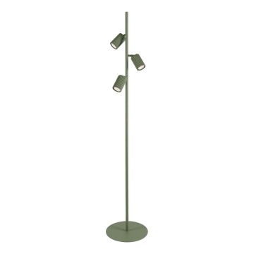Golvlampa KARBON 3xGU10/10W/230V grön