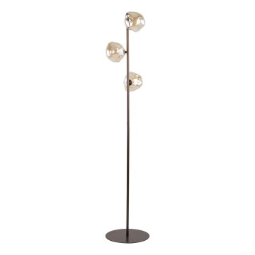 Golvlampa LAVA 3xG9/8W/230V brons/rökbeige