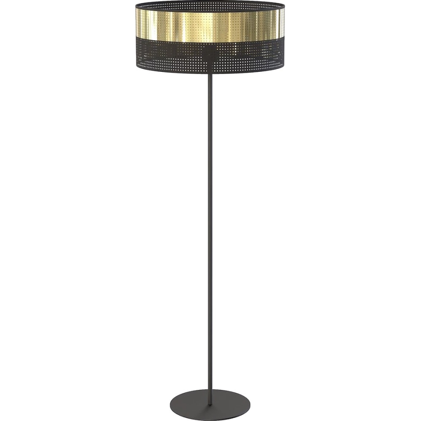 Golvlampa LUX 1xE27/15W/230V svart/guld