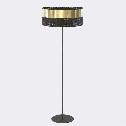 Golvlampa LUX 1xE27/15W/230V svart/guld
