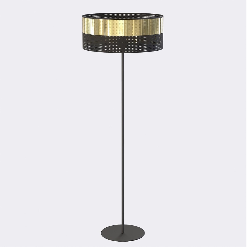 Golvlampa LUX 1xE27/15W/230V svart/guld