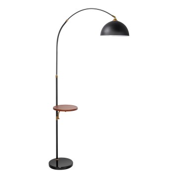 Golvlampa med bord 1xE27/60W/230V svart