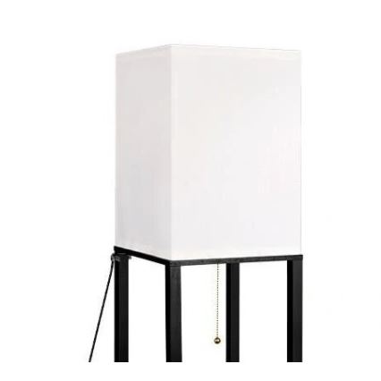 Golvlampa med hyllor 1xE27/60W/230V svart/vit