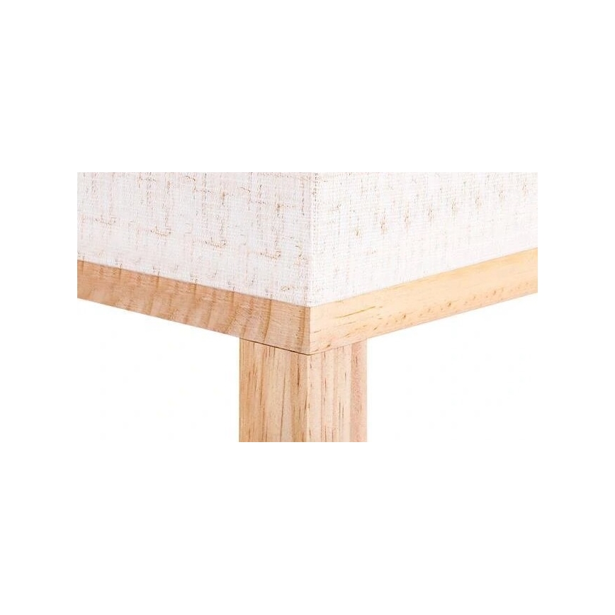 Golvlampa med hyllor 1xE27/60W/230V vit/brun