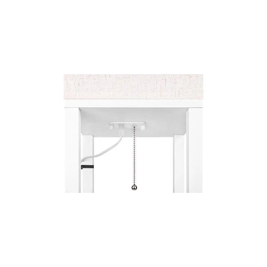 Golvlampa med hyllor 1xE27/60W/230V vit