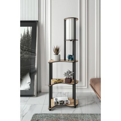 Golvlampa med hyllor NOTO 1xE27/40W/230V beige/svart