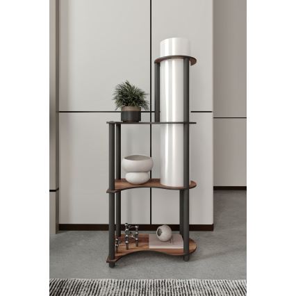 Golvlampa med hyllor NOTO 1xE27/40W/230V brun/svart