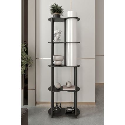 Golvlampa med hyllor NOTO 1xE27/40W/230V svart