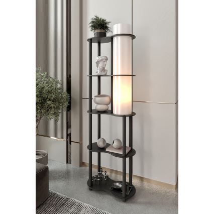 Golvlampa med hyllor NOTO 1xE27/40W/230V svart