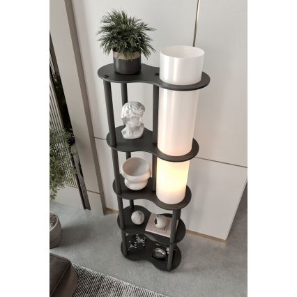 Golvlampa med hyllor NOTO 1xE27/40W/230V svart