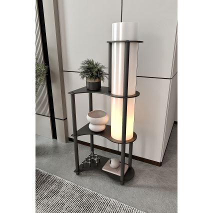 Golvlampa med hyllor NOTO 1xE27/40W/230V svart