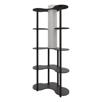 Golvlampa med hyllor NOTO 1xE27/40W/230V svart