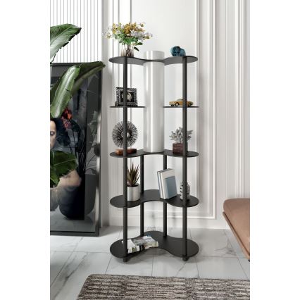 Golvlampa med hyllor NOTO 1xE27/40W/230V svart