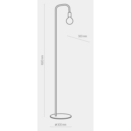 Golvlampa  RETRO 1xE27/60W/230V