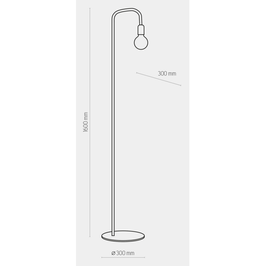 Golvlampa  RETRO 1xE27/60W/230V