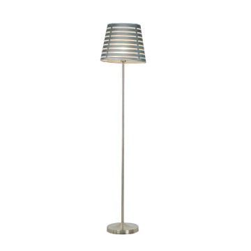 Golvlampa SEGIN 1xE27/60W/230V grå/skinande krom