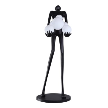 Golvlampa SILUETTE 6xE27/25W/230V 180 cm Human Ball