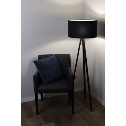 Golvlampa STANDART 1xE27/60W/230V blå/wenge