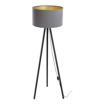 Golvlampa STANDART 1xE27/60W/230V grå/wenge