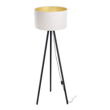 Golvlampa STANDART 1xE27/60W/230V vit/wenge