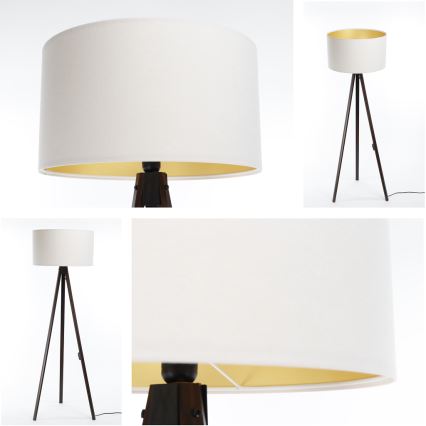 Golvlampa STANDART 1xE27/60W/230V vit/wenge