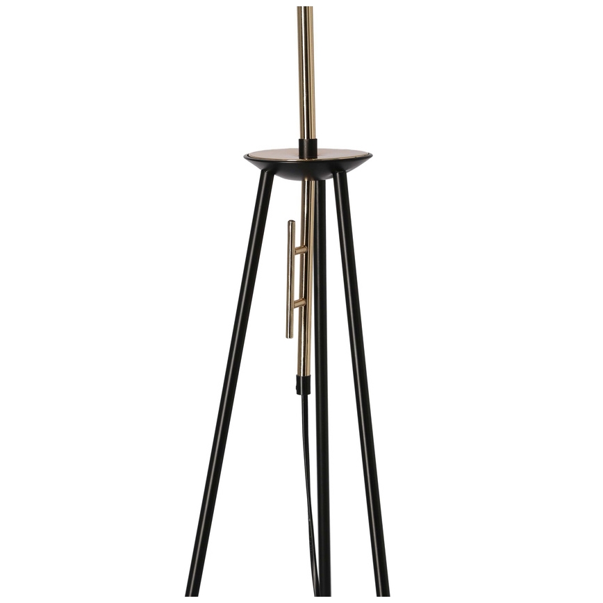 Golvlampa TAFLO 1xE27/60W/230V vit/svart/gyllene