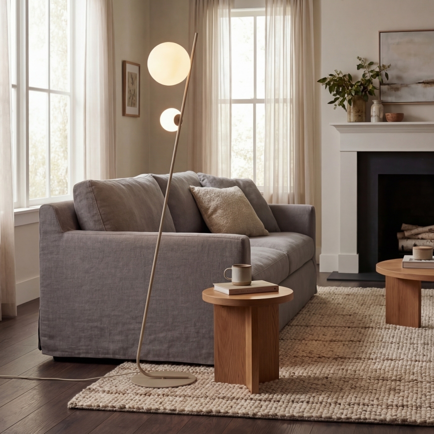 Golvlampa TATU 2xG9/8W/230V beige