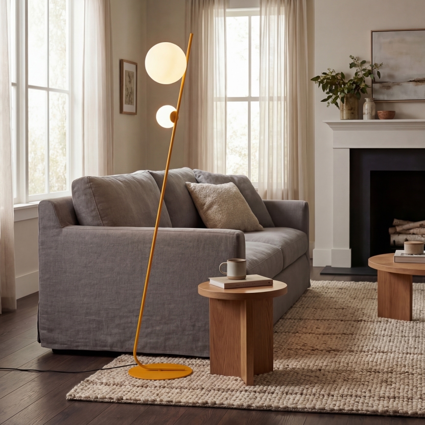 Golvlampa TATU 2xG9/8W/230V orange