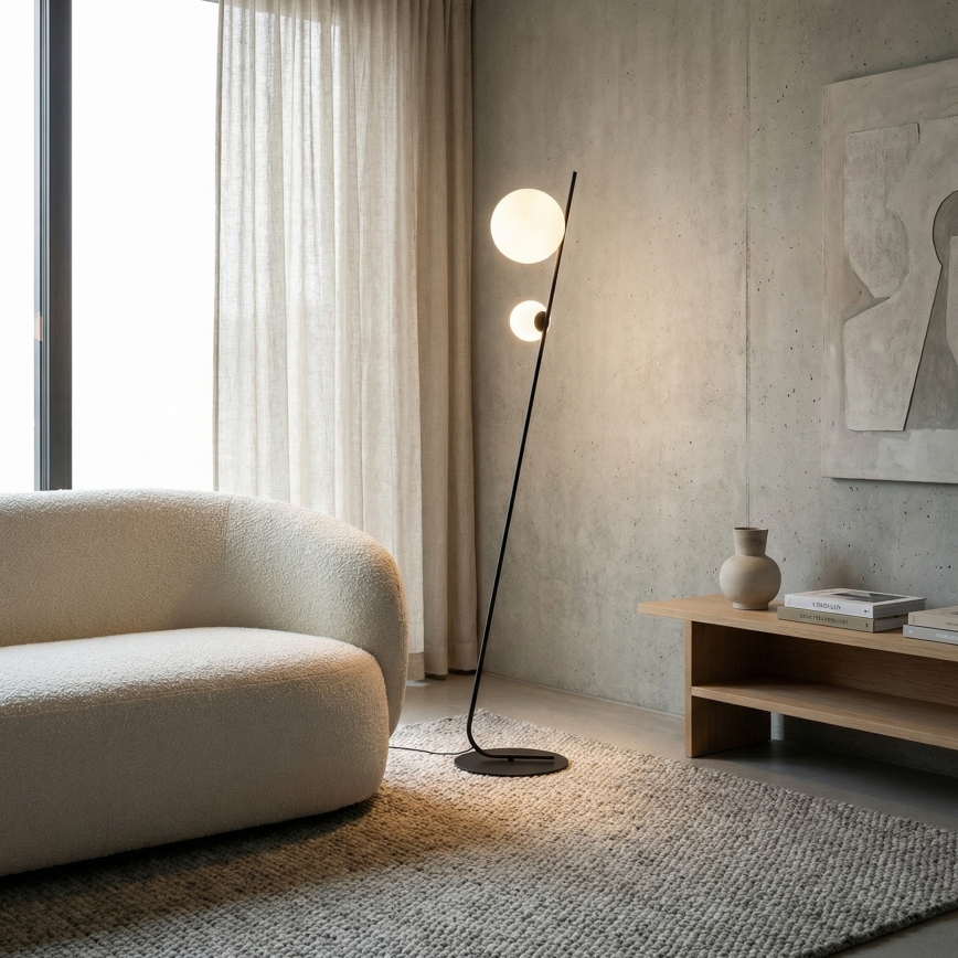 Golvlampa TATU 2xG9/8W/230V svart