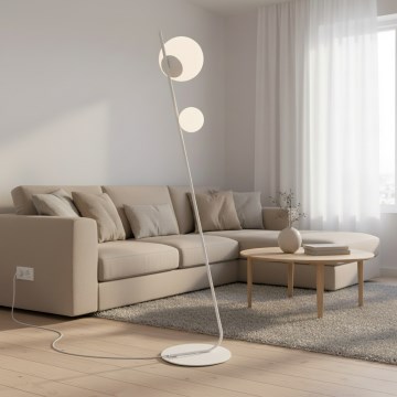 Golvlampa TATU 2xG9/8W/230V vit