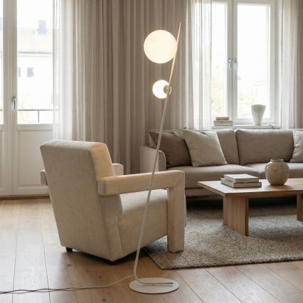 Golvlampa TATU 2xG9/8W/230V vit