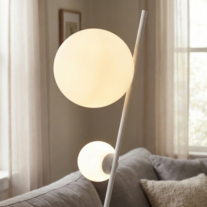 Golvlampa TATU 2xG9/8W/230V vit