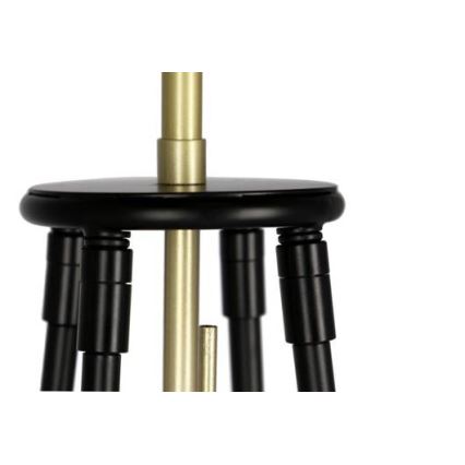 Golvlampa TEGOLA 1xE27/60W/230V svart/gyllene