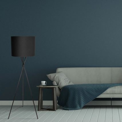 Golvlampa TEKLA 1xE27/20W/230V svart