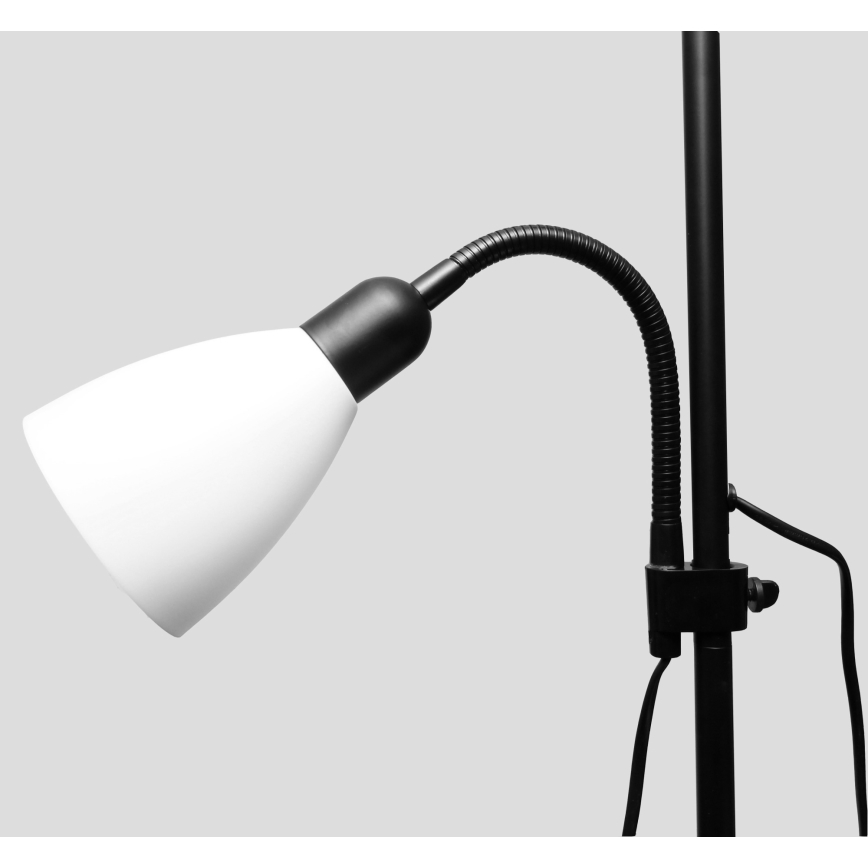 Golvlampa WENDY 1xE27/100W/230V + 1xE14/40W svart