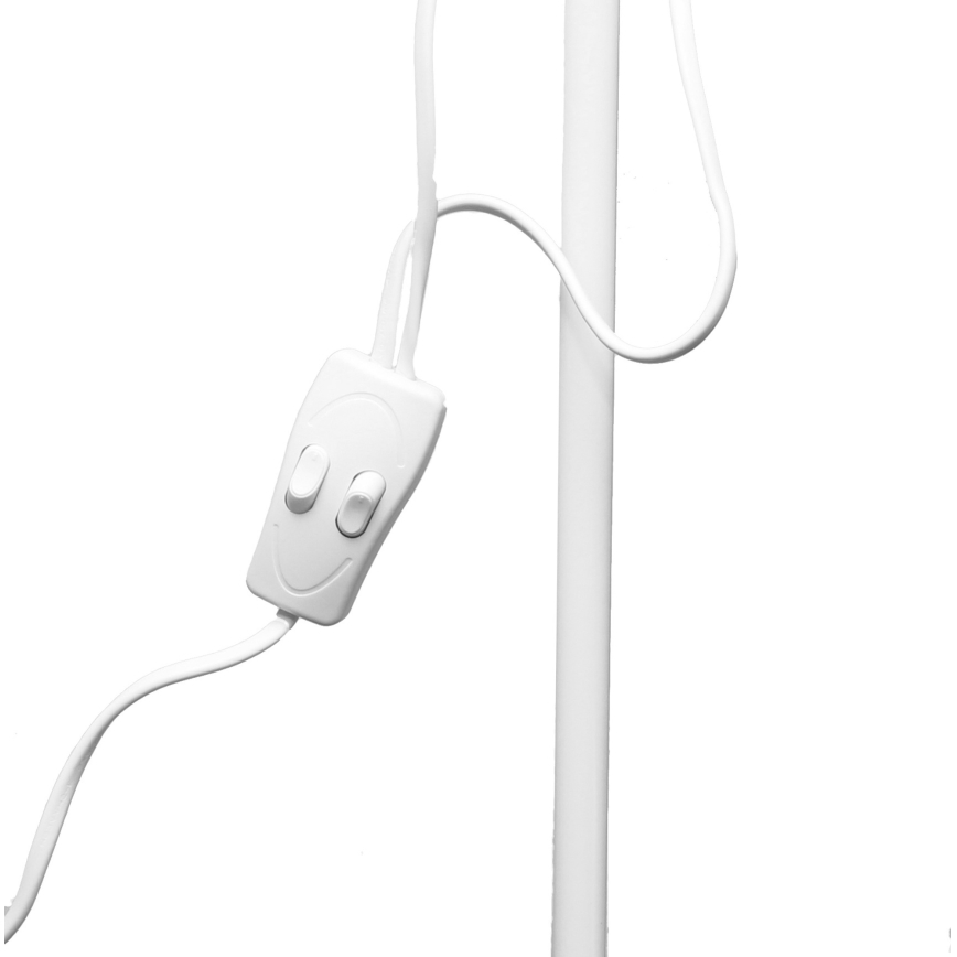 Golvlampa WENDY 1xE27/100W/230V + 1xE14/40W vit
