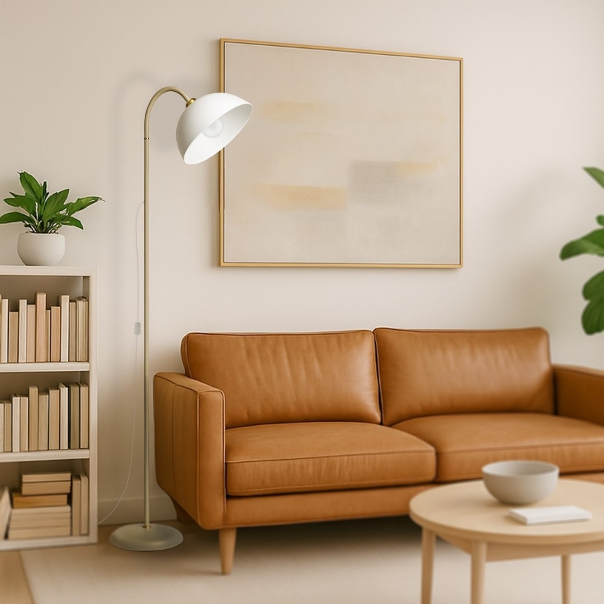 Golvlampa ZACK 1xE27/15W/230V beige