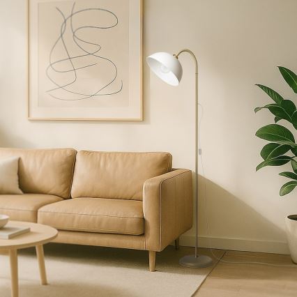 Golvlampa ZACK 1xE27/60W/230V beige