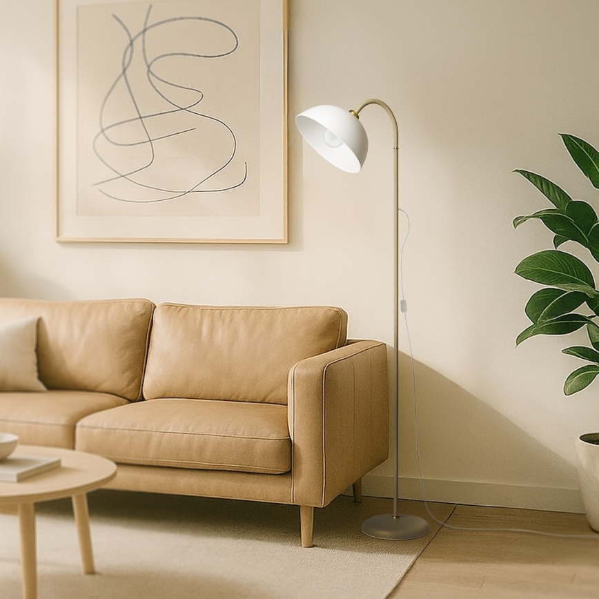 Golvlampa ZACK 1xE27/60W/230V beige