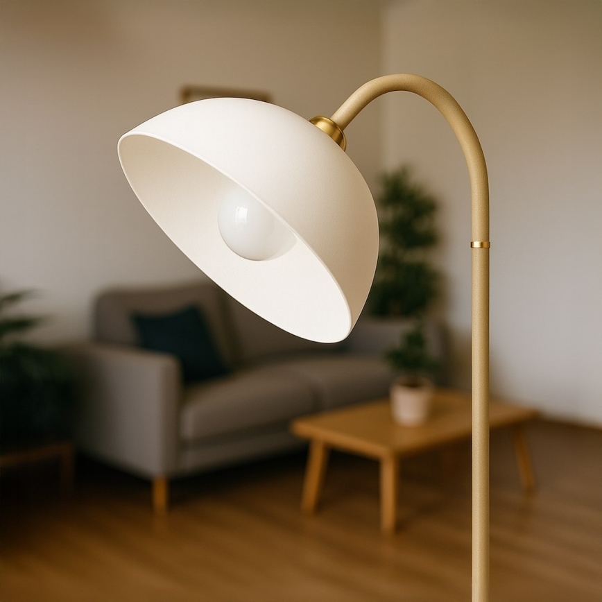 Golvlampa ZACK 1xE27/60W/230V beige