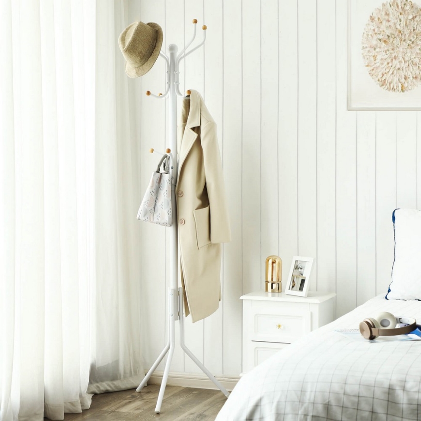 Golvstående klädhängare LINEA, vit