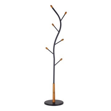 Golvstående klädhängare STILE 186x38 cm svart