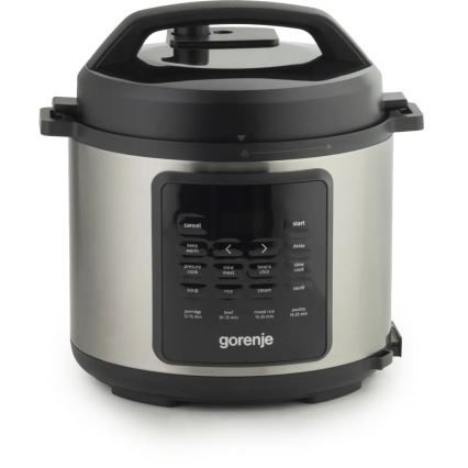 GORENJE GMC6SBK - Multifunktionell elektrisk gryta 6 l 8 i 1 1000W/230V rostfritt stål