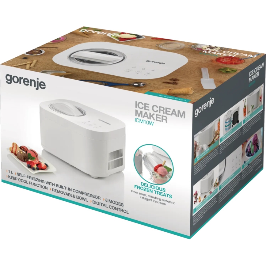 GORENJE ICM10W - Glassmaskin 100W/230V, vit