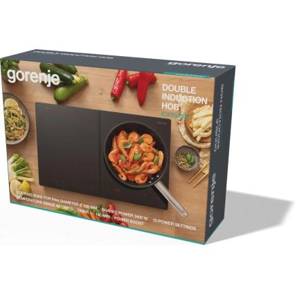 GORENJE ICY3500DGP - Tvåzonig induktionshäll 3400W/230V