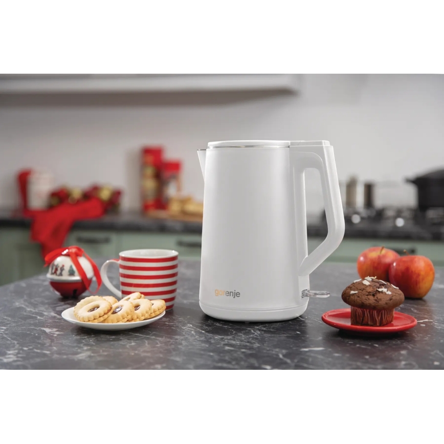 GORENJE K15DWW - Snabb vattenkokare 1,5 l 2200W/230V vit